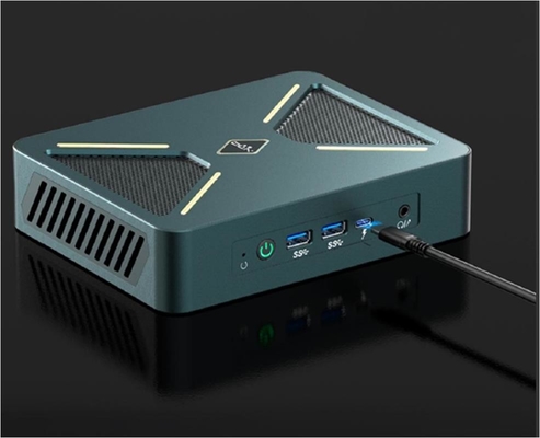 Μαύρο/Ασημένιο 0.3Kg Μίνι PC Desktop Host 128G Αποθήκευση με αναβαθμιζόμενο Wifi/CPU/OS