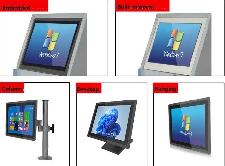 32G SSD βιομηχανικό όλοι σε ένα σχέδιο προστασίας κύματος οθόνης αφής PC