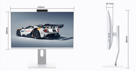 Γραφείο όλοι σε μια 10η παραγωγή PC I5 αναδρομικά φωτισμένη επίδειξη 178 βαθμού οδηγήσεων καμερών DIY
