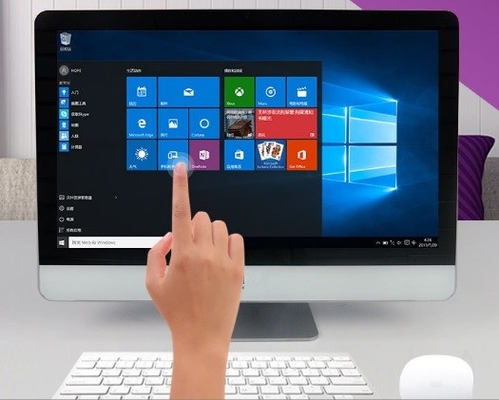 CPU I3 / I5 / I7 AIO Οθόνη αφής Υπολογιστή 8G RAM 64G HD Διακριτική ανάλυση 1920x1080
