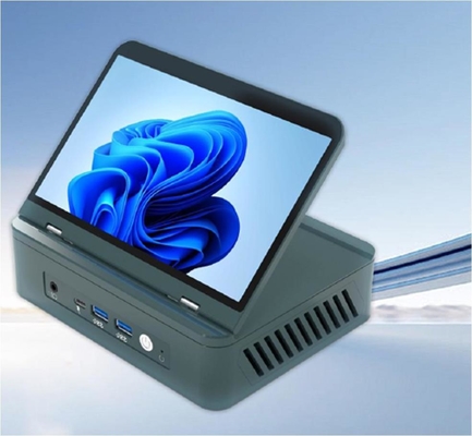 Μαύρο/Ασημένιο 0.3Kg Μίνι PC Desktop Host 128G Αποθήκευση με αναβαθμιζόμενο Wifi/CPU/OS